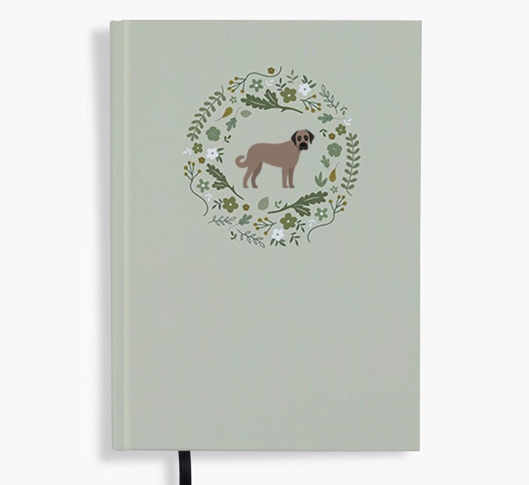 Floral Wreath: Personalised {breedFullName} Notebook