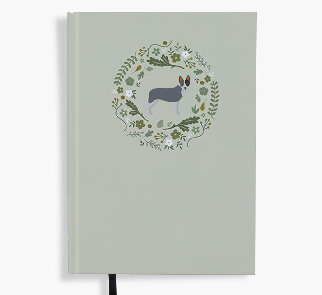 Floral Wreath: Personalised {breedFullName} Notebook