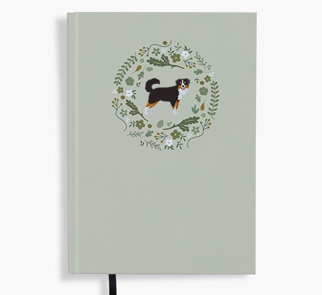 Floral Wreath: Personalised {breedFullName} Notebook