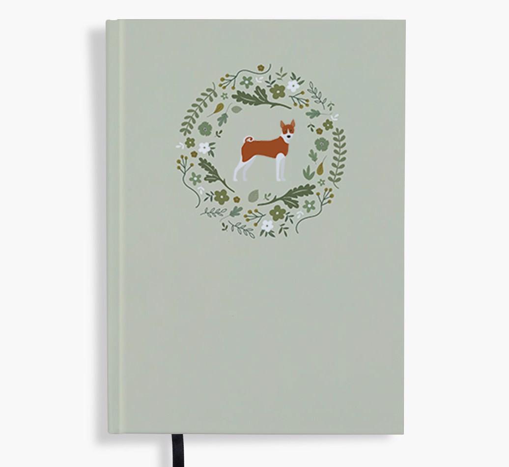 Floral Wreath: Personalised {breedFullName} Notebook