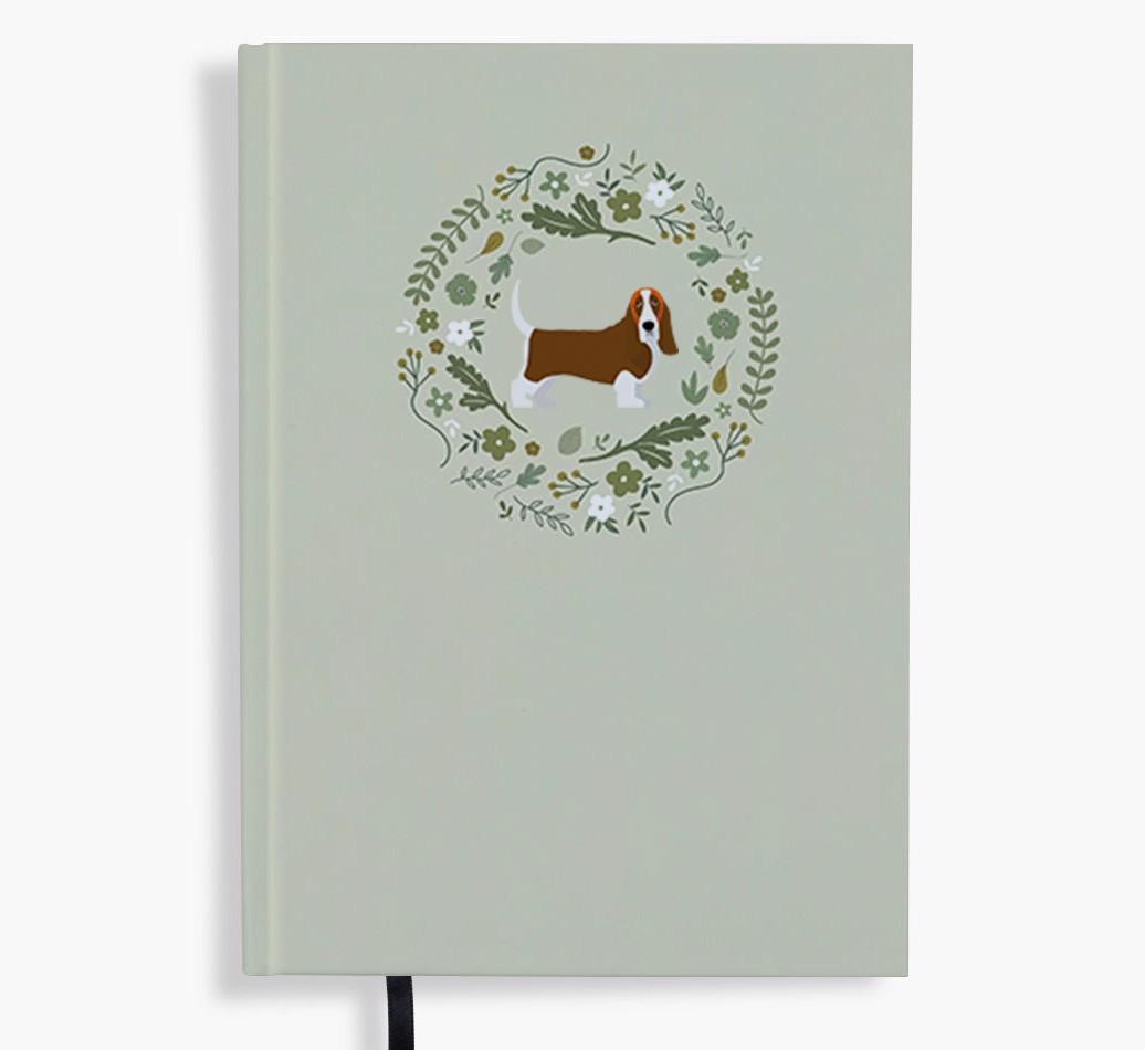 Floral Wreath: Personalised {breedFullName} Notebook
