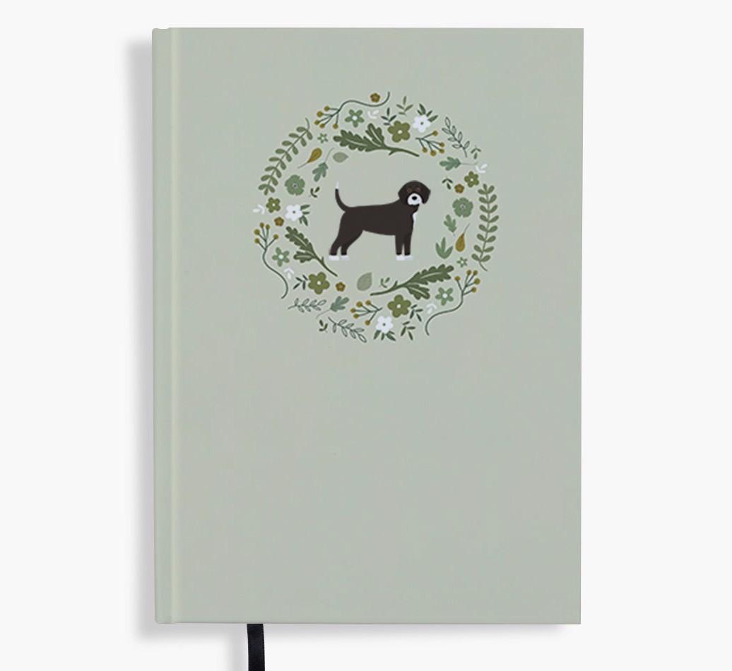 Floral Wreath: Personalised {breedFullName} Notebook