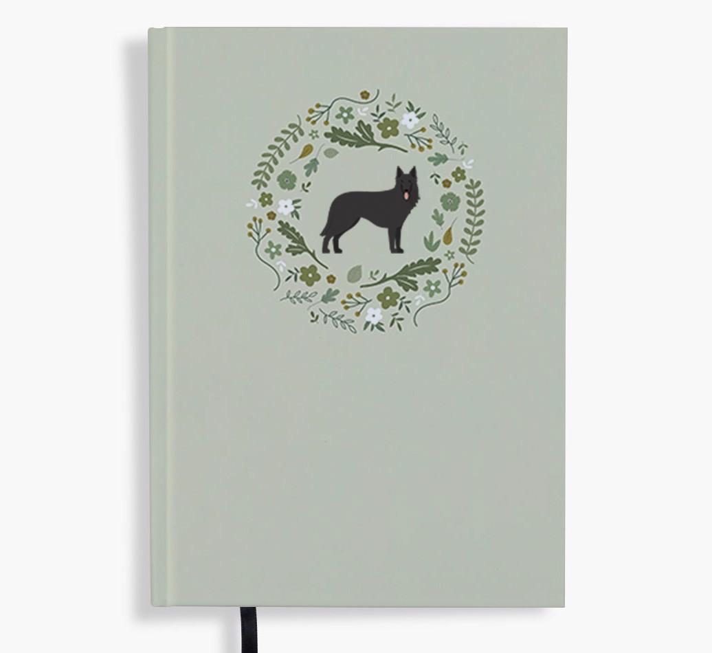 Floral Wreath: Personalised {breedFullName} Notebook