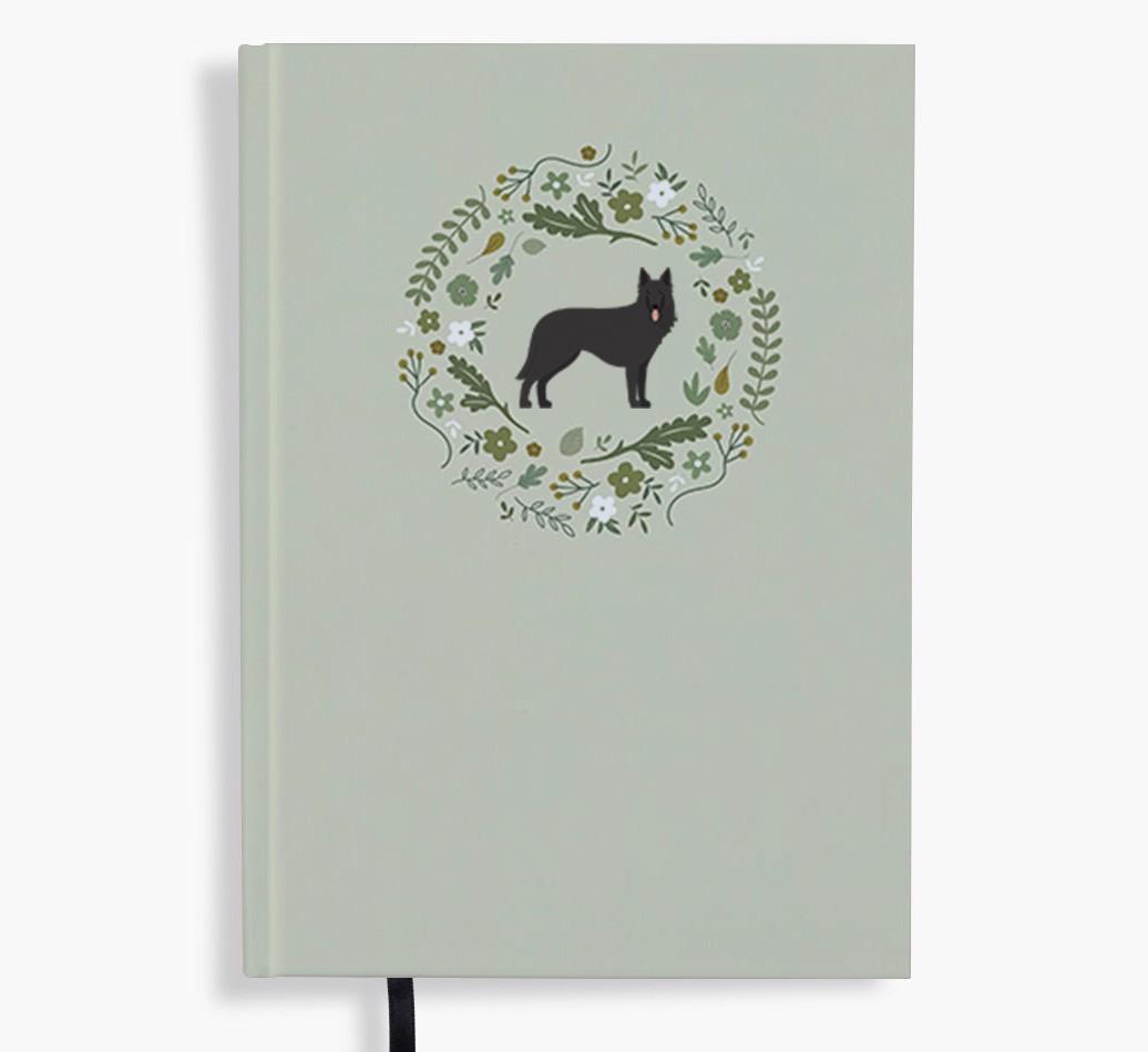 Floral Wreath: Personalised {breedFullName} Notebook