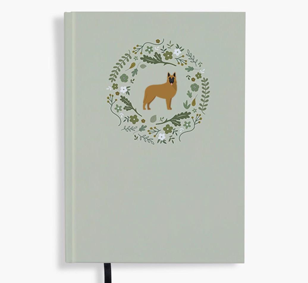 Floral Wreath: Personalised {breedFullName} Notebook