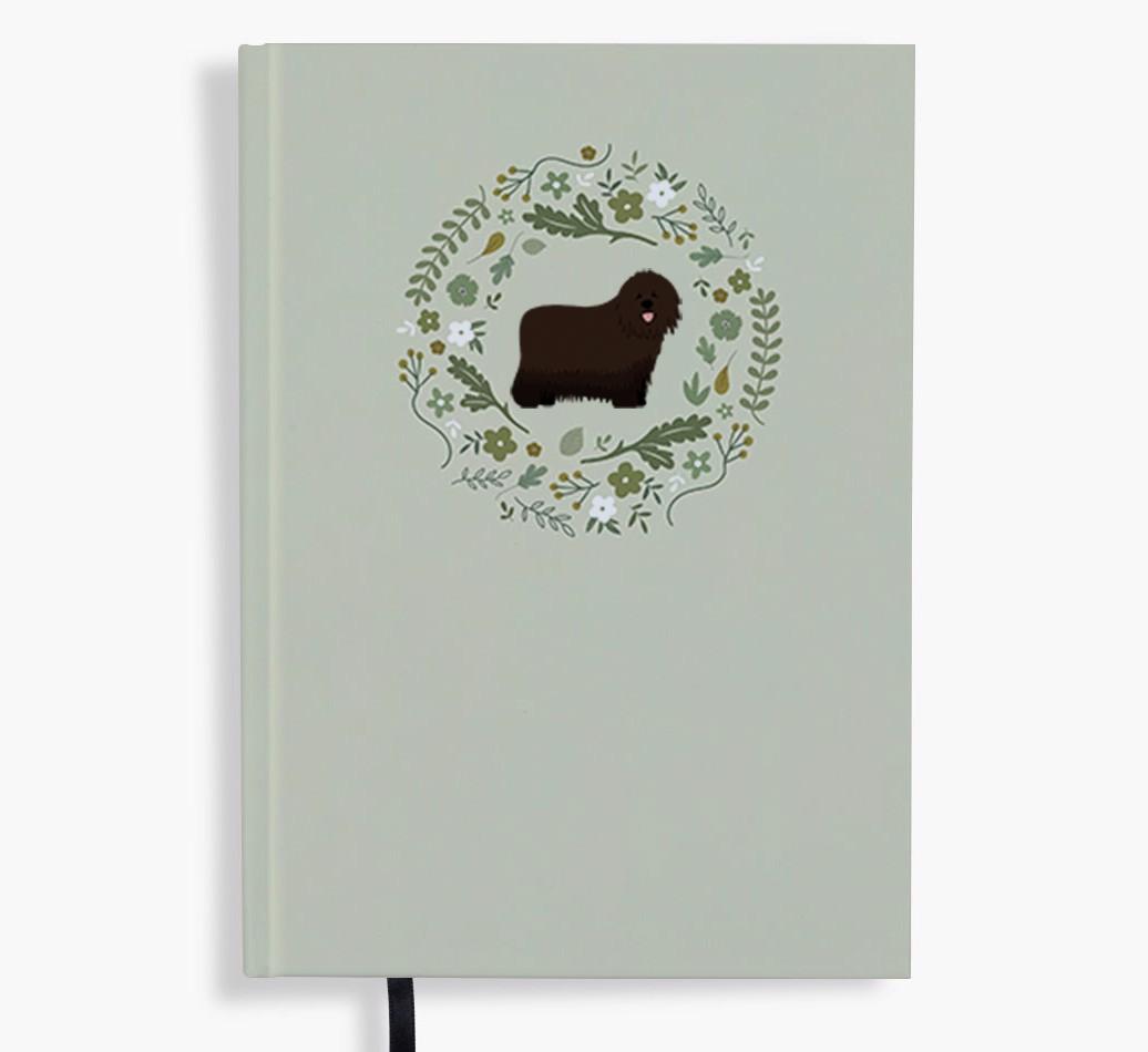Floral Wreath: Personalised {breedFullName} Notebook