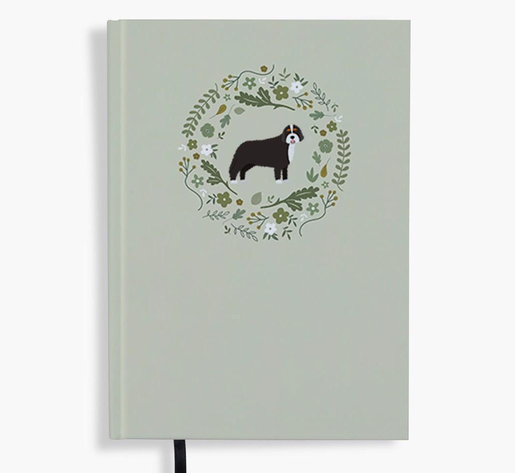 Floral Wreath: Personalised {breedFullName} Notebook