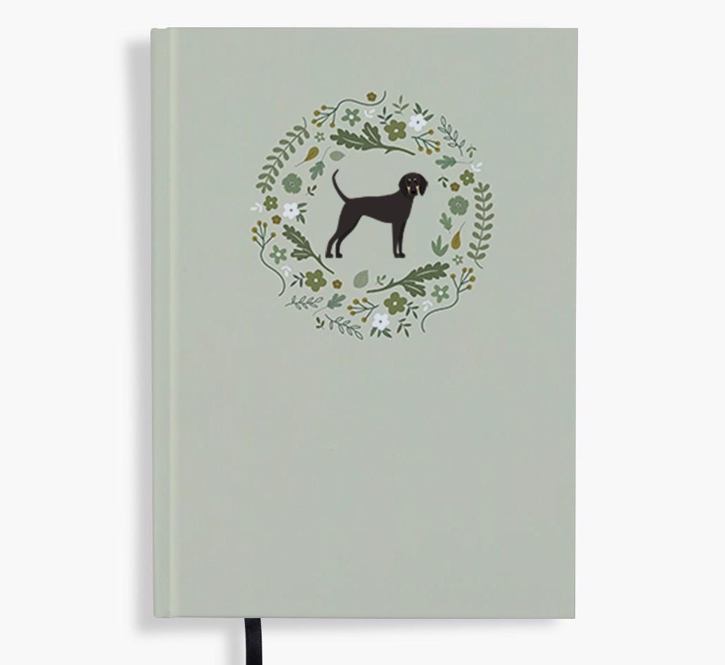 Floral Wreath: Personalised {breedFullName} Notebook