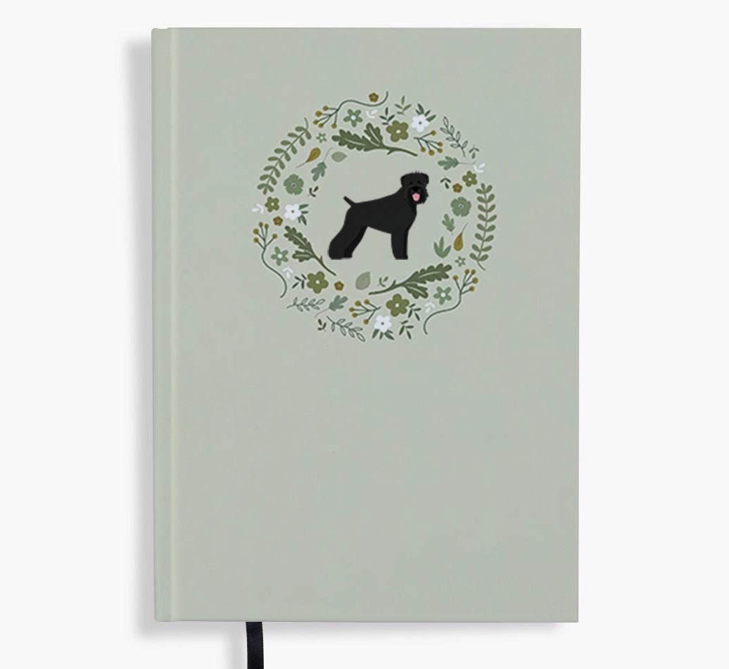 Floral Wreath: Personalised {breedFullName} Notebook