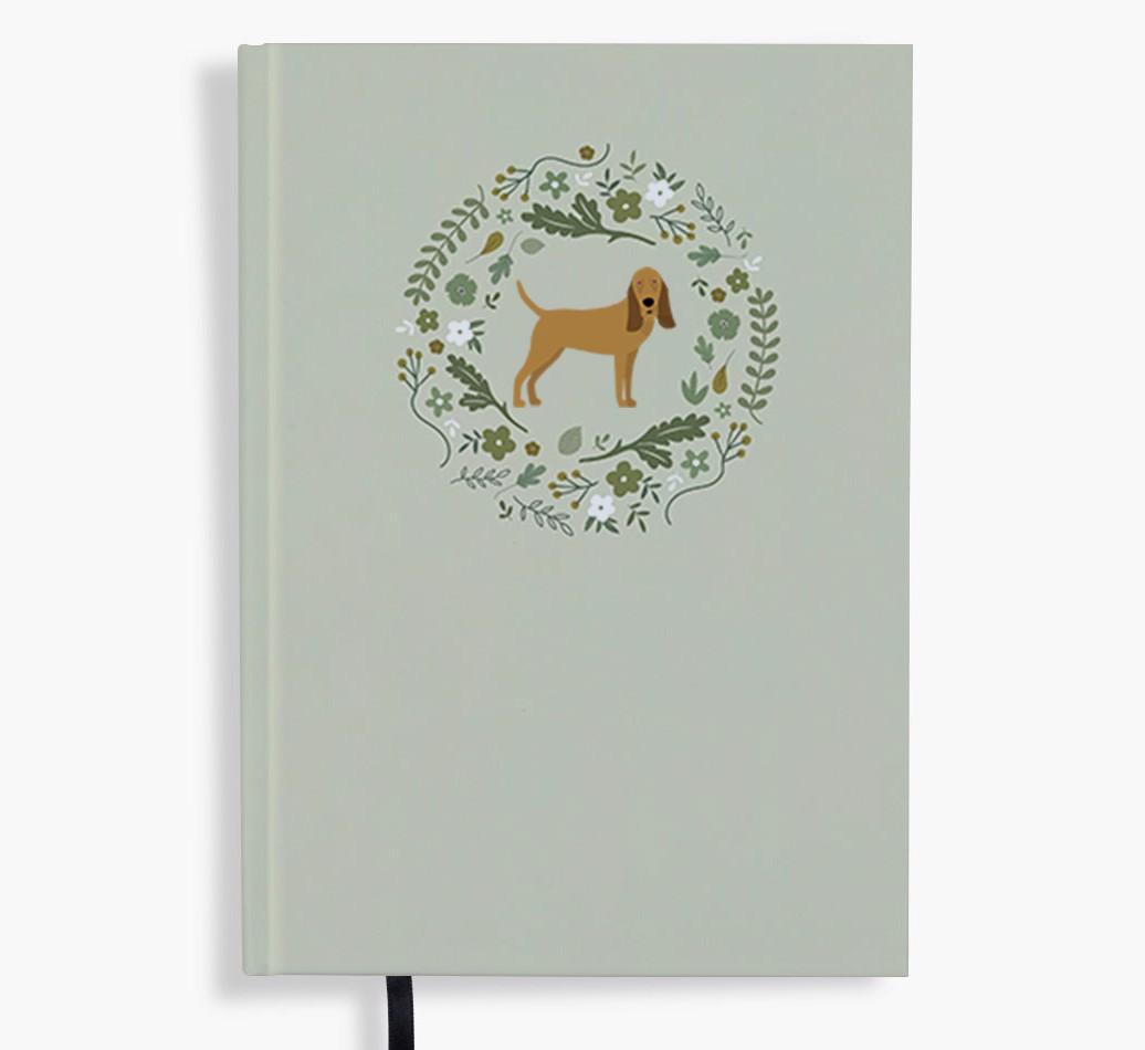 Floral Wreath: Personalised {breedFullName} Notebook