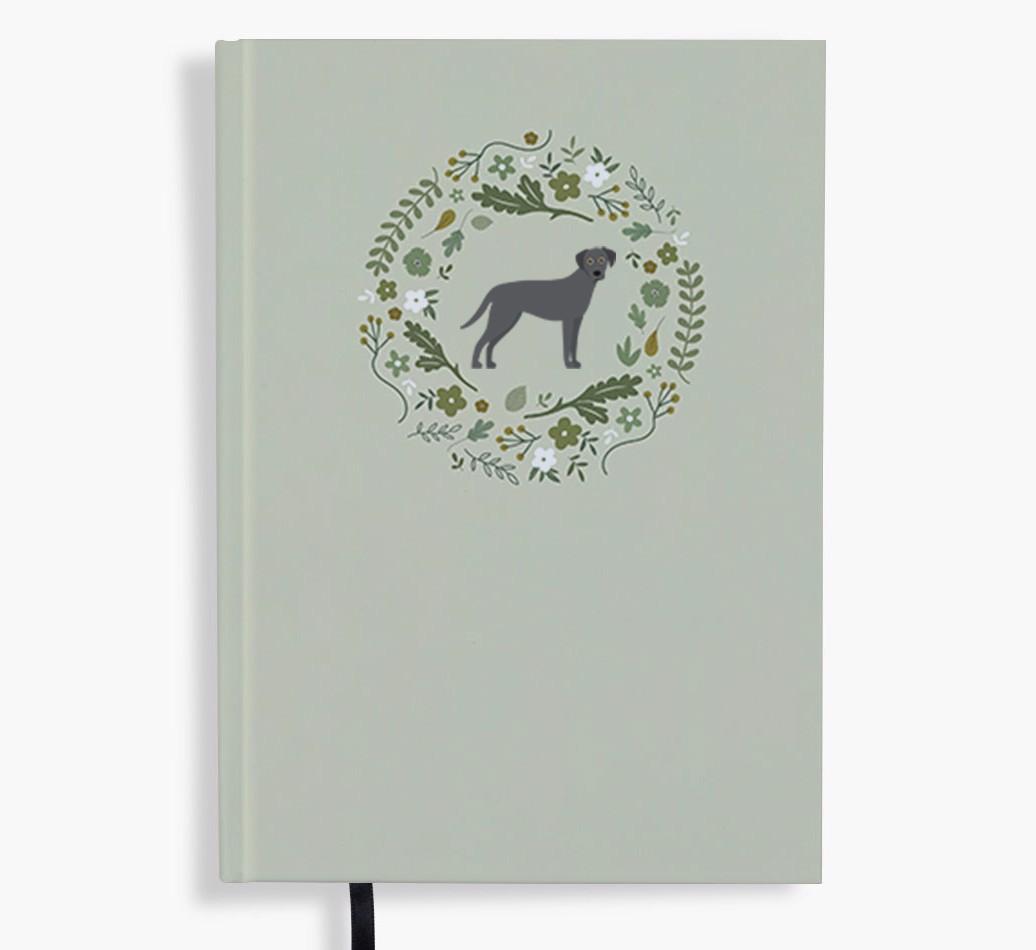 Floral Wreath: Personalised {breedFullName} Notebook