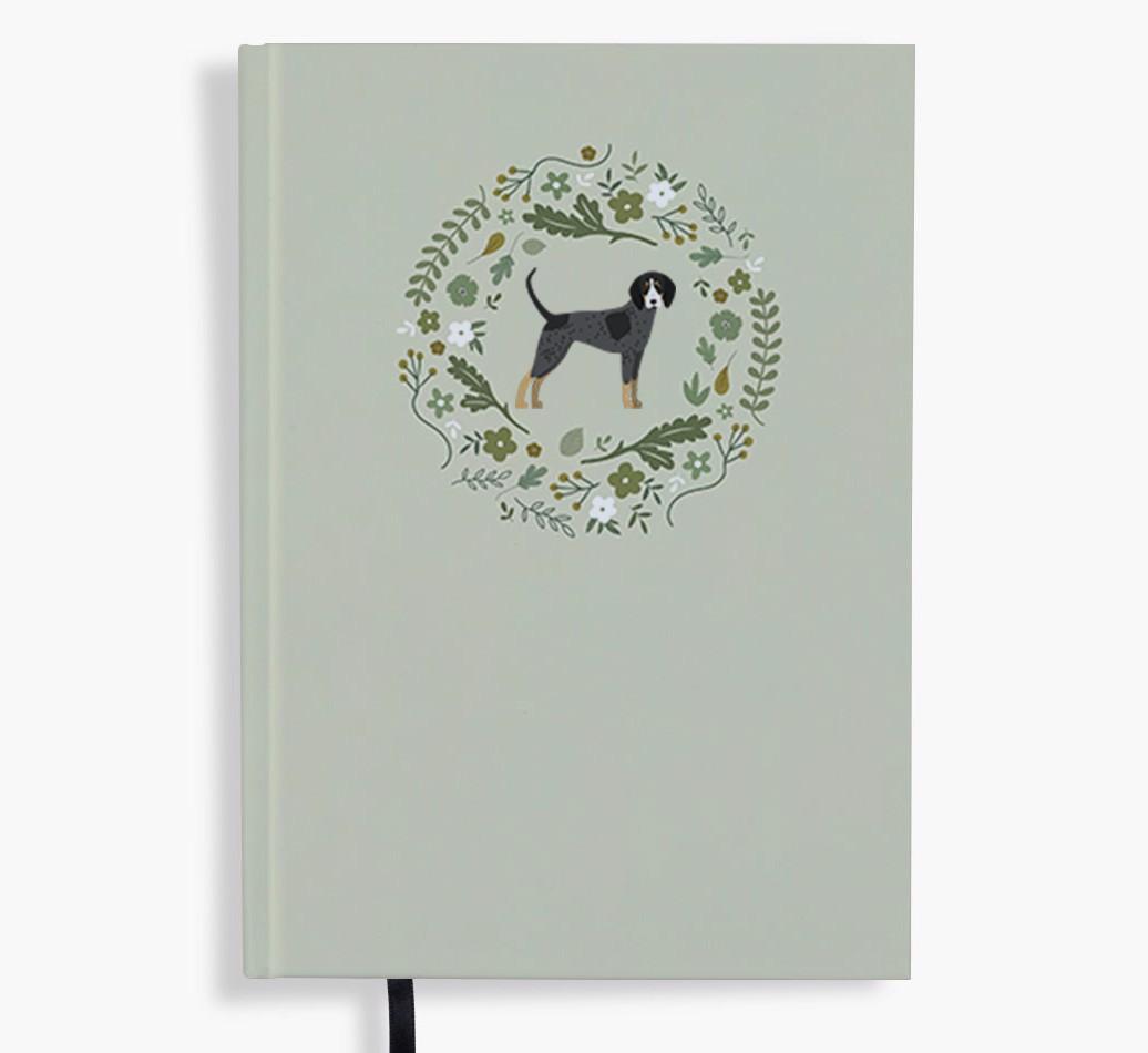 Floral Wreath: Personalised {breedFullName} Notebook