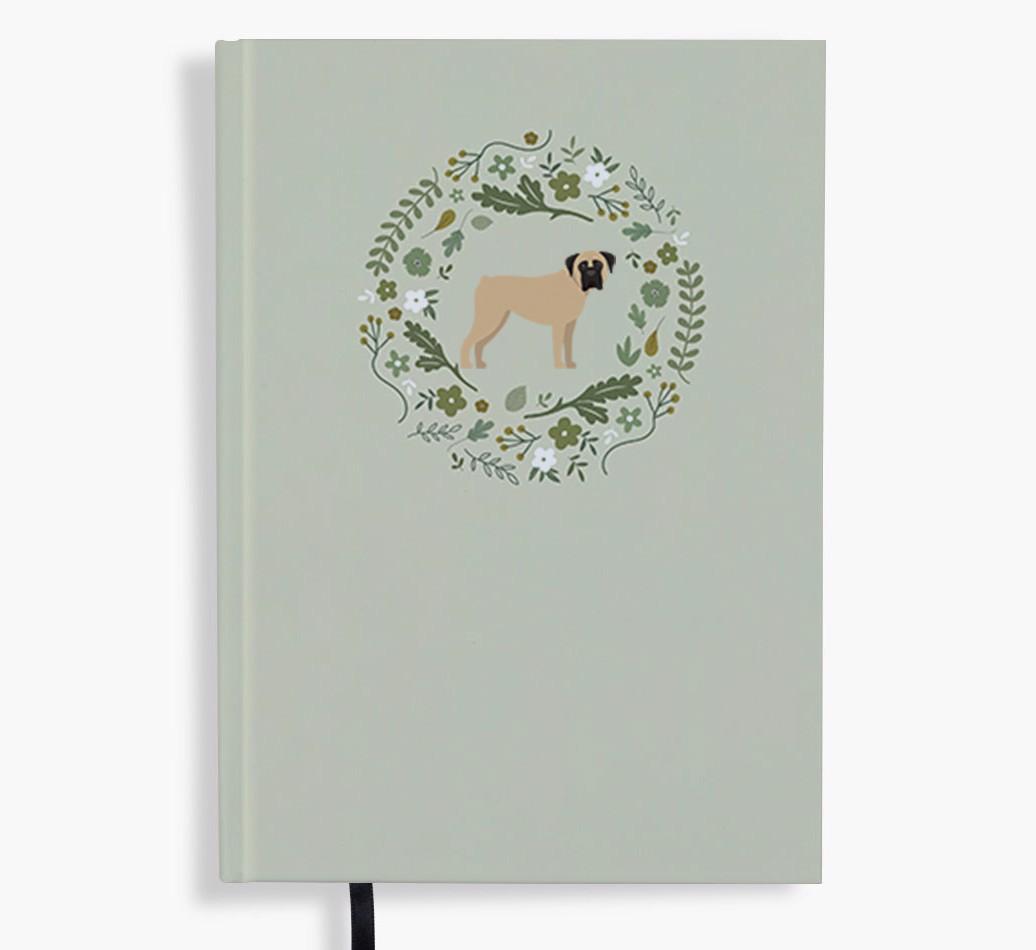 Floral Wreath: Personalised {breedFullName} Notebook