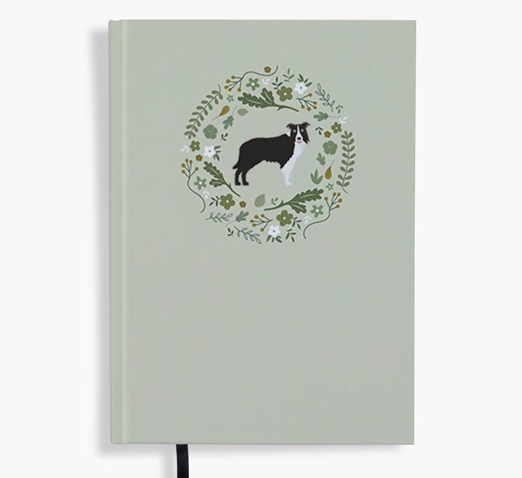 Floral Wreath: Personalised {breedFullName} Notebook