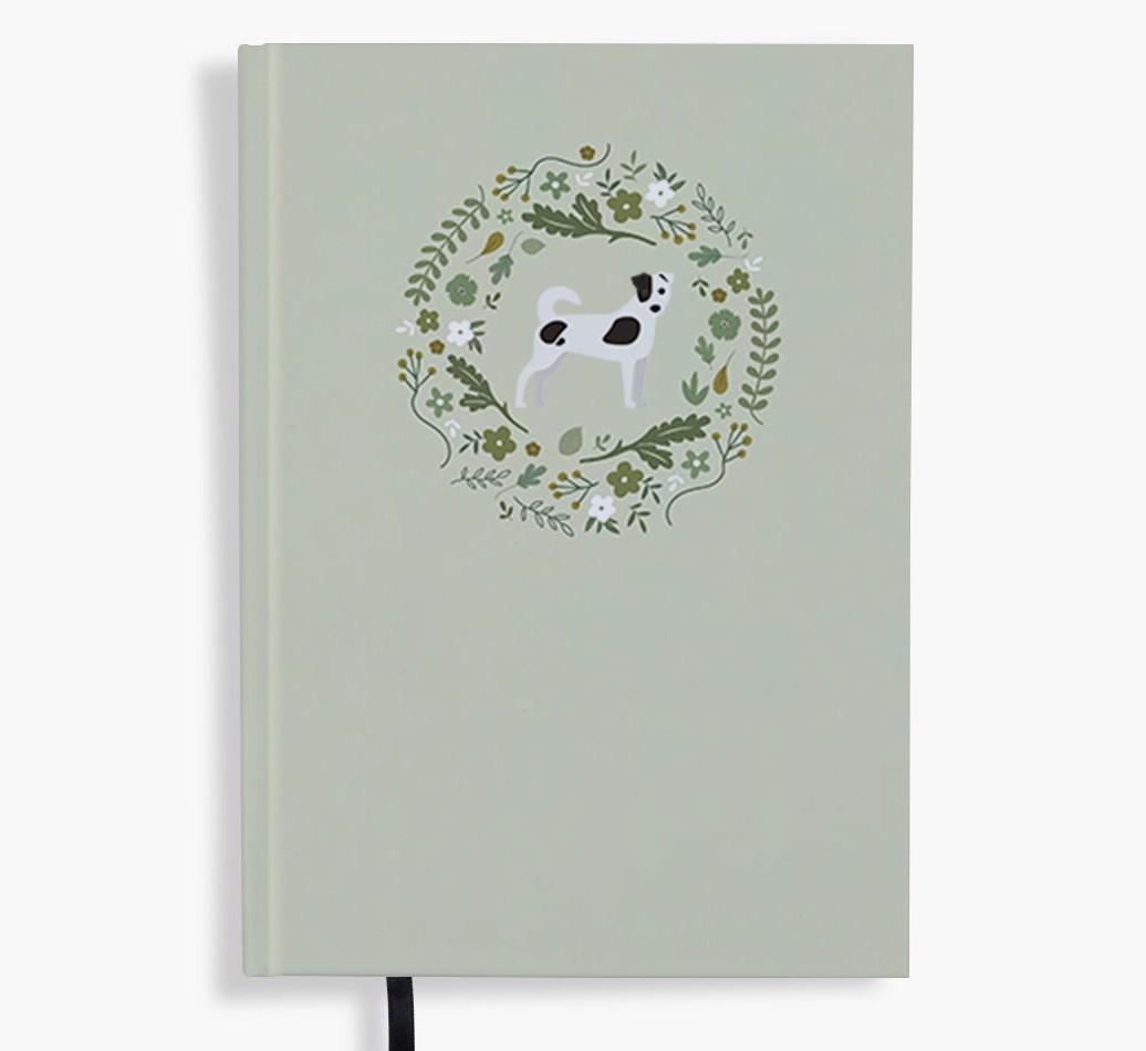 Floral Wreath: Personalised {breedFullName} Notebook