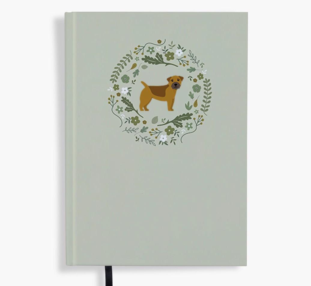 Floral Wreath: Personalised {breedFullName} Notebook