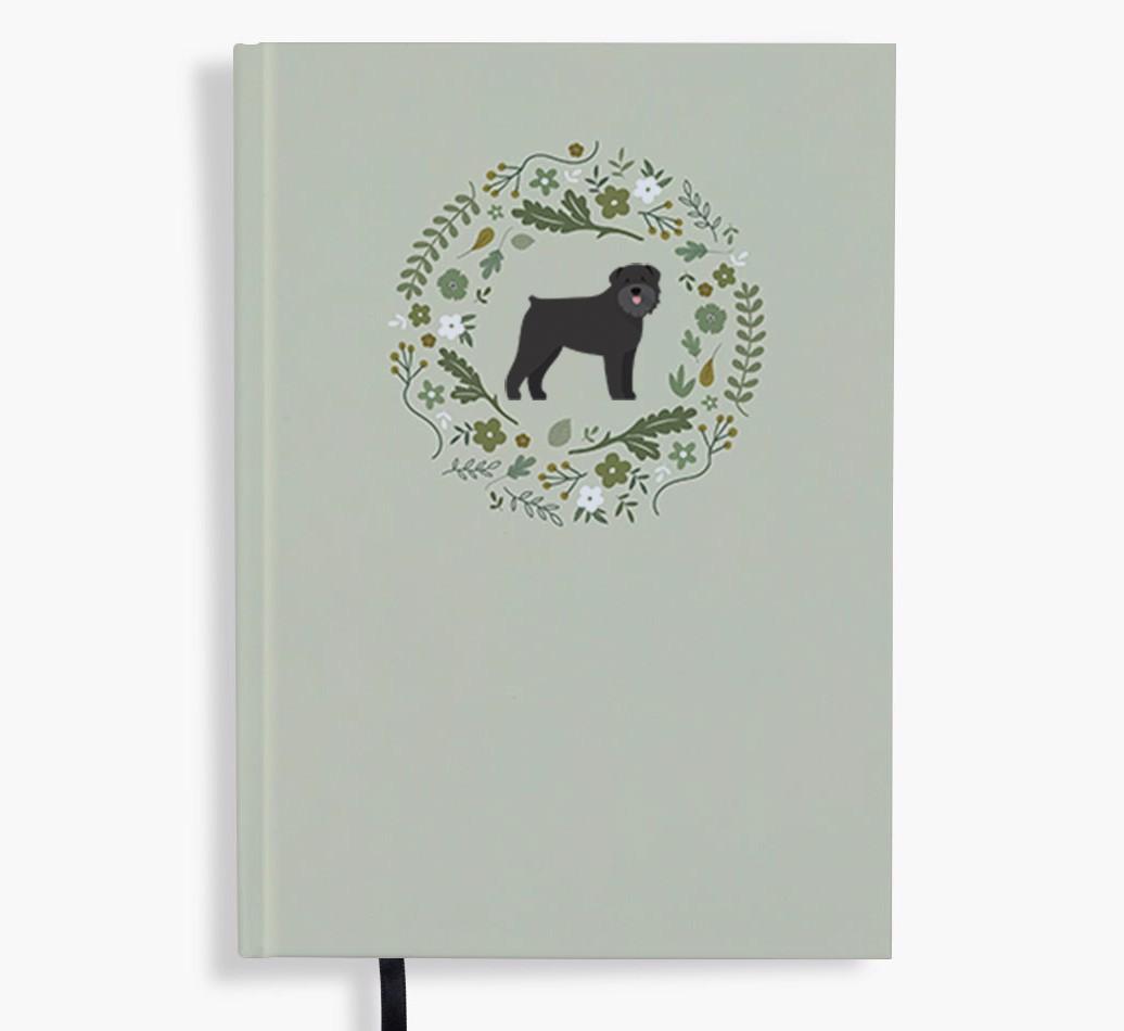 Floral Wreath: Personalised {breedFullName} Notebook