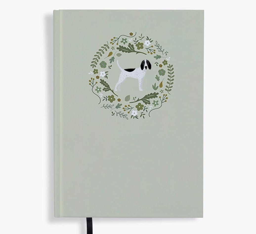 Floral Wreath: Personalised {breedFullName} Notebook