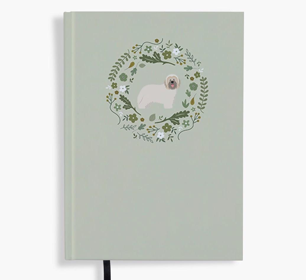 Floral Wreath: Personalised {breedFullName} Notebook
