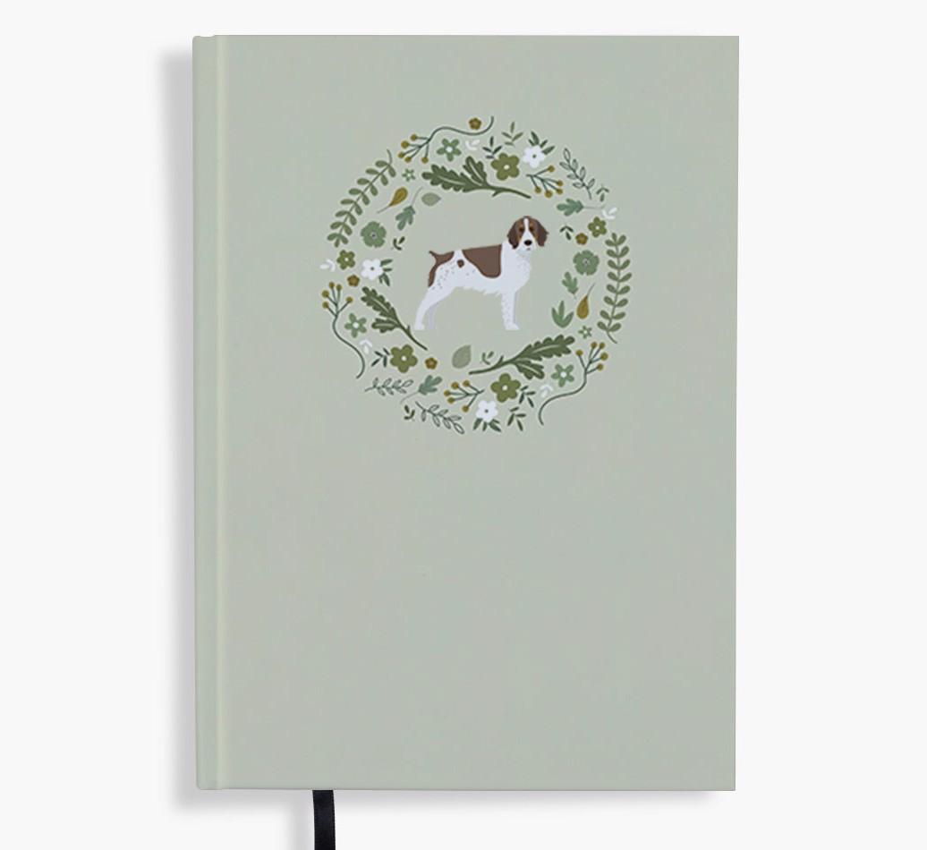 Floral Wreath: Personalised {breedFullName} Notebook