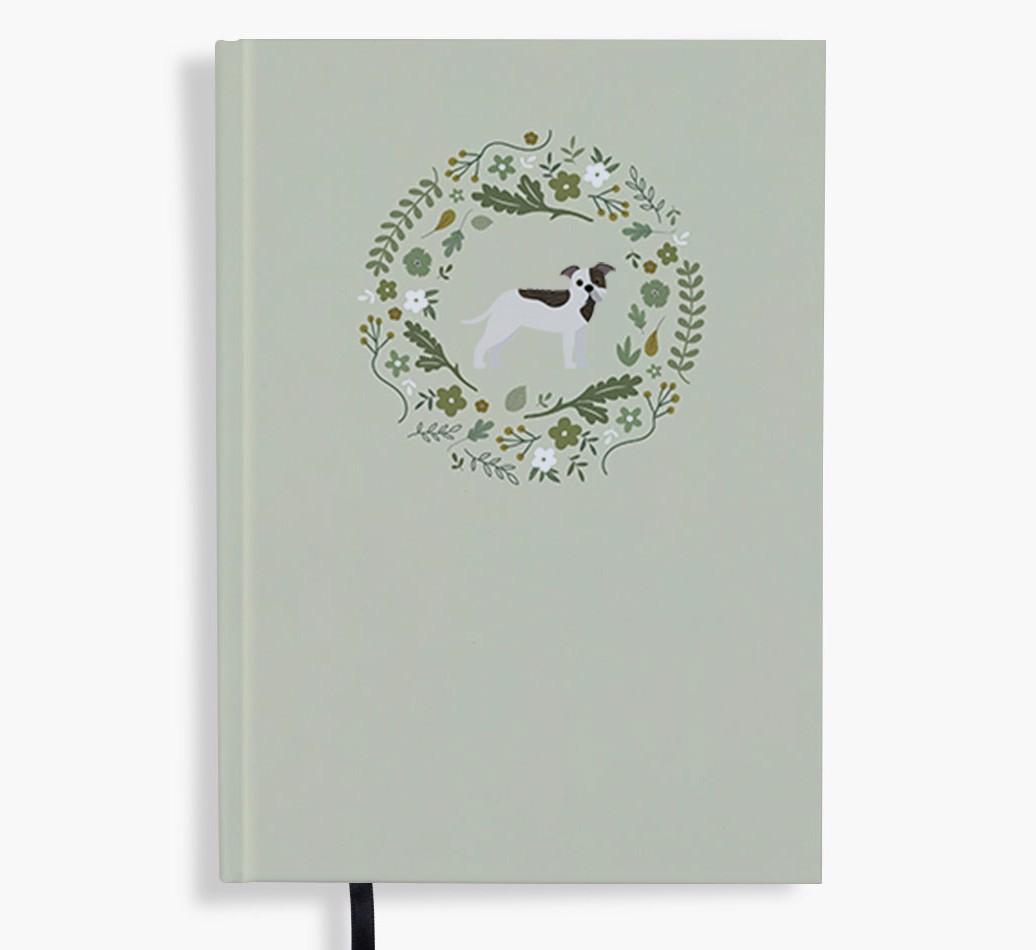Floral Wreath: Personalised {breedFullName} Notebook