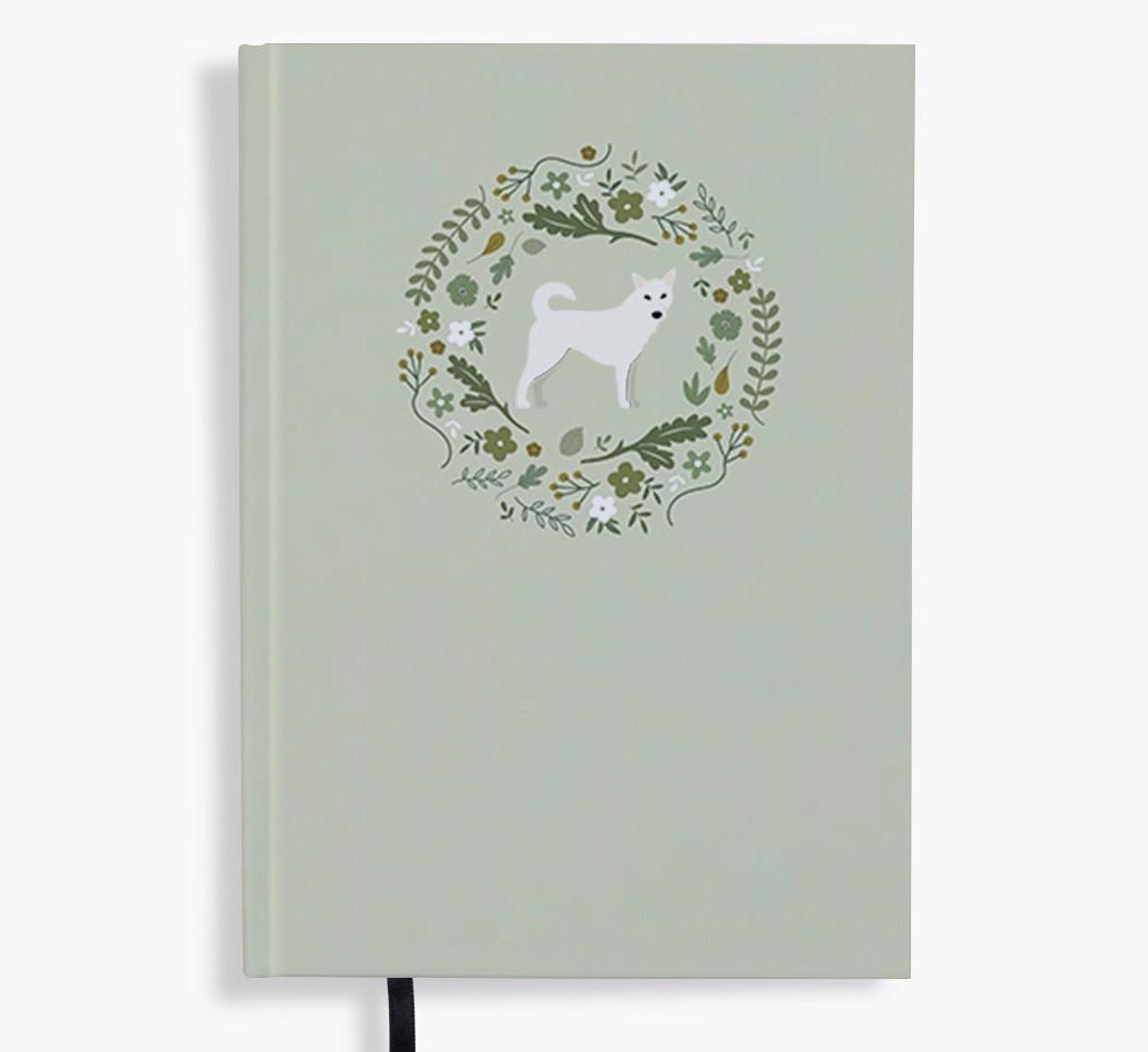 Floral Wreath: Personalised {breedFullName} Notebook