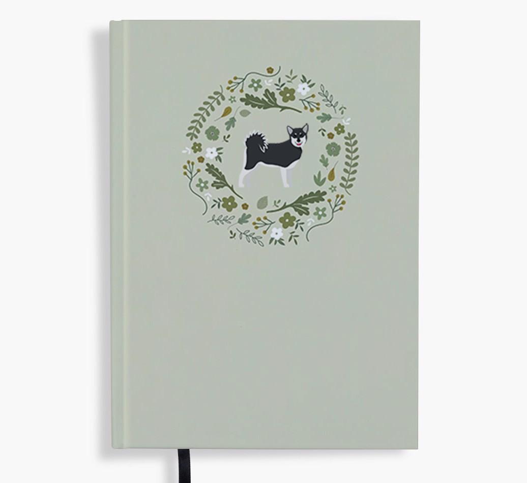 Floral Wreath: Personalised {breedFullName} Notebook