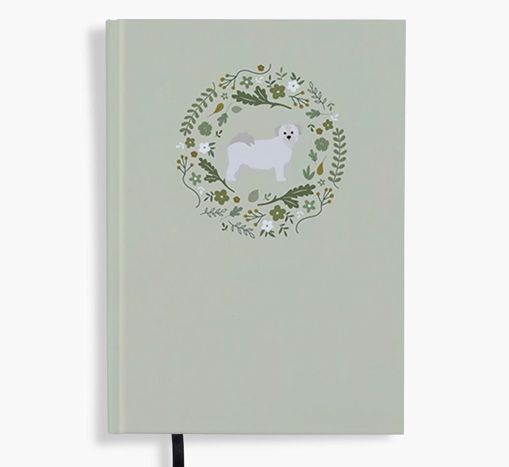 Floral Wreath: Personalised {breedFullName} Notebook