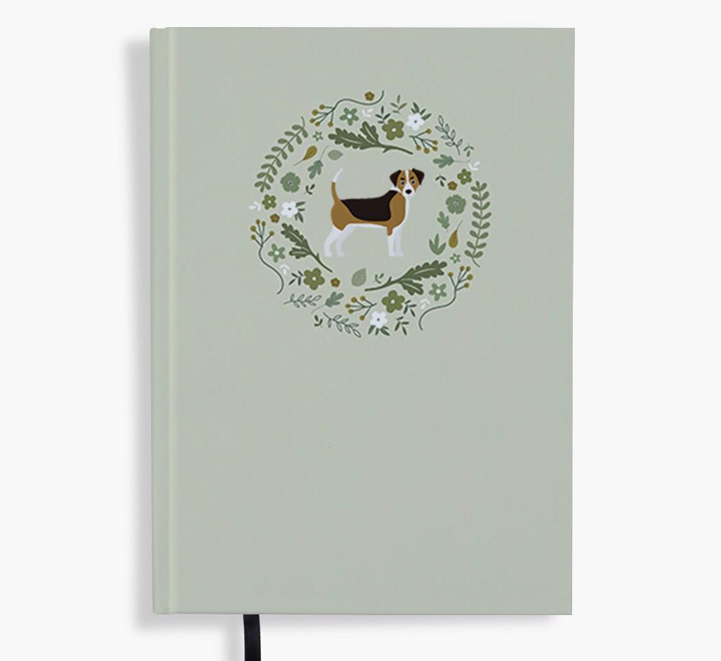 Floral Wreath: Personalised {breedFullName} Notebook