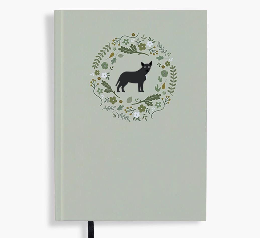 Floral Wreath: Personalised {breedFullName} Notebook
