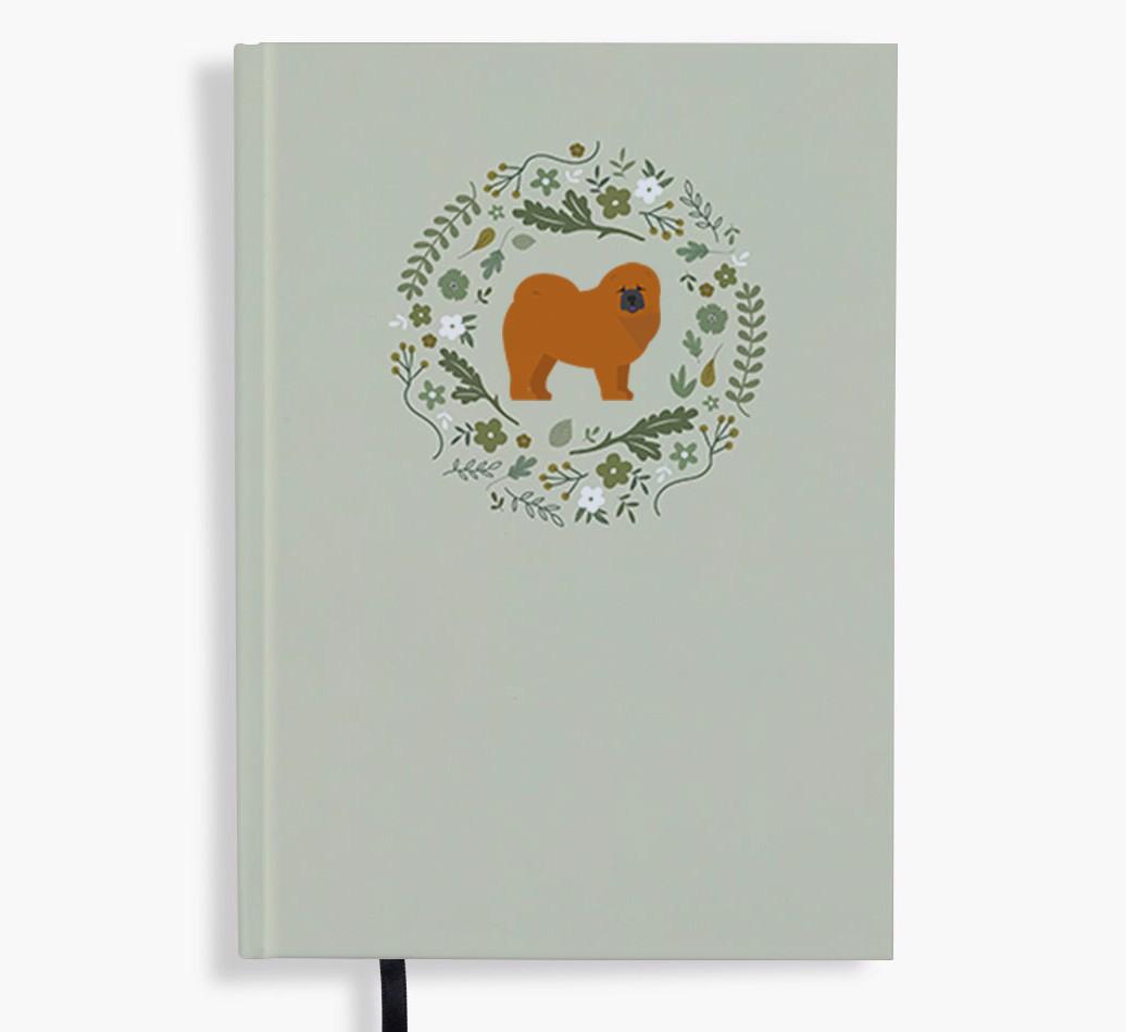 Floral Wreath: Personalised {breedFullName} Notebook