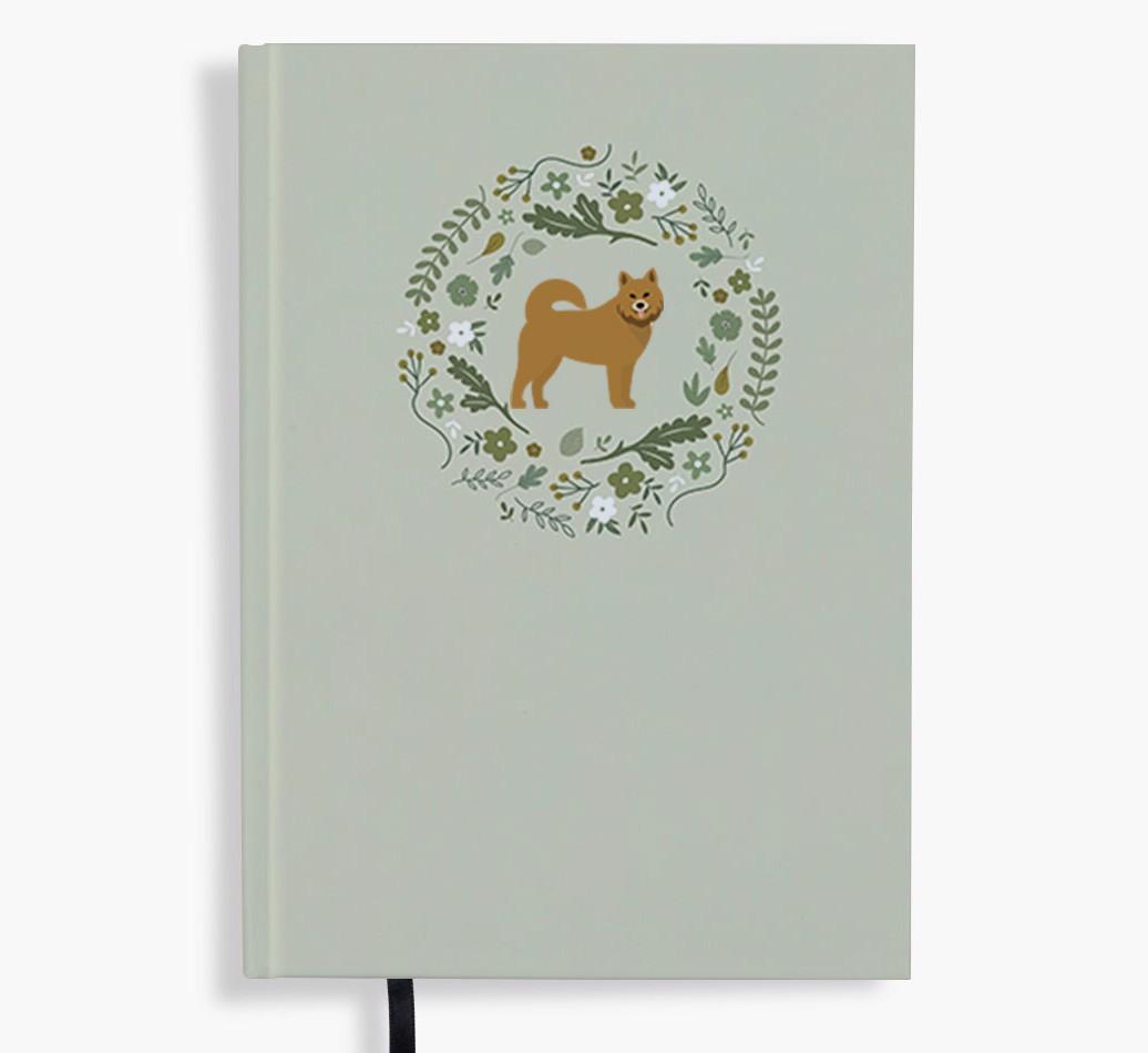 Floral Wreath: Personalised {breedFullName} Notebook