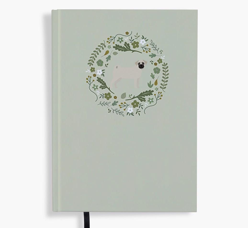 Floral Wreath: Personalised {breedFullName} Notebook