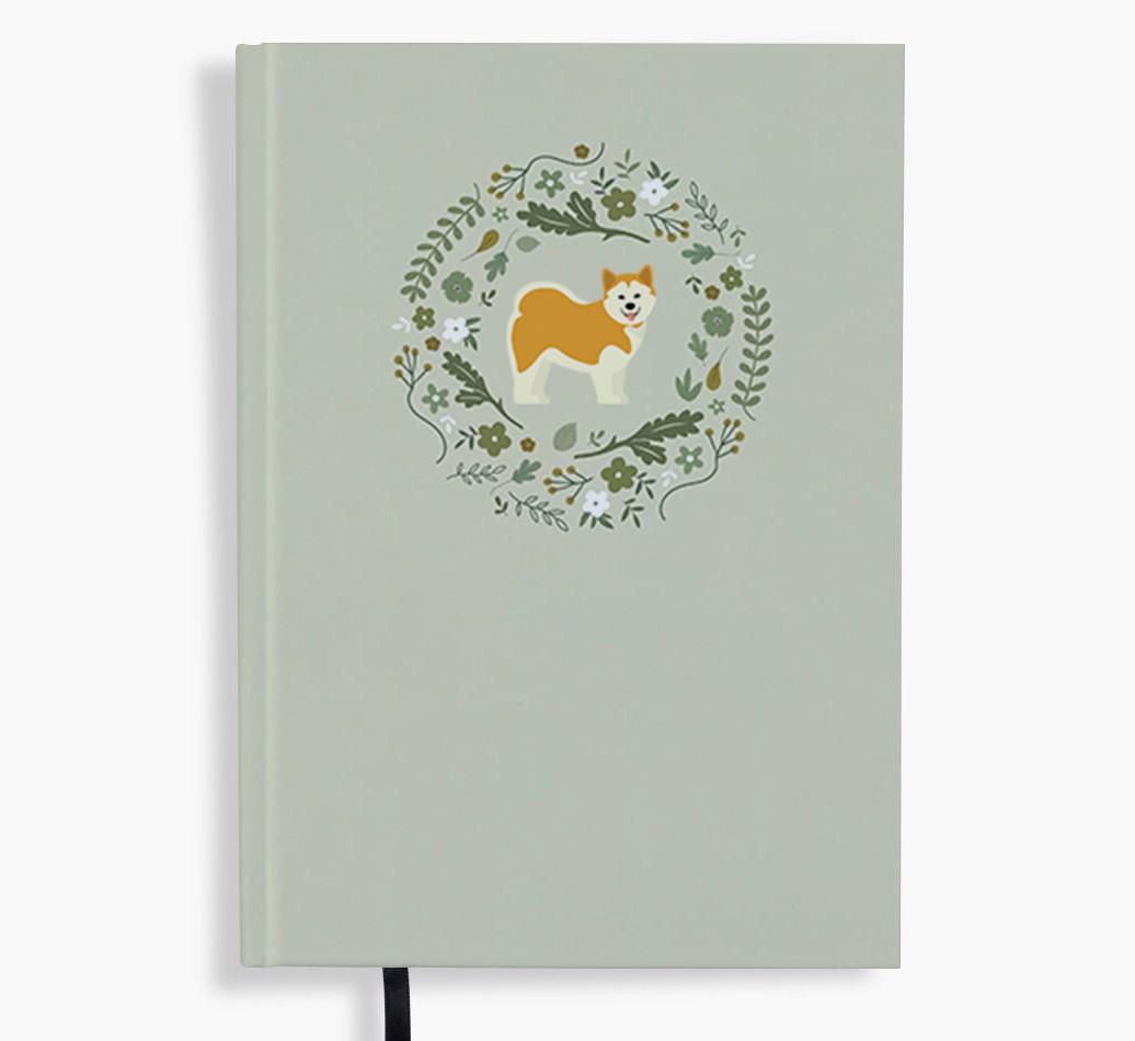 Floral Wreath: Personalised {breedFullName} Notebook