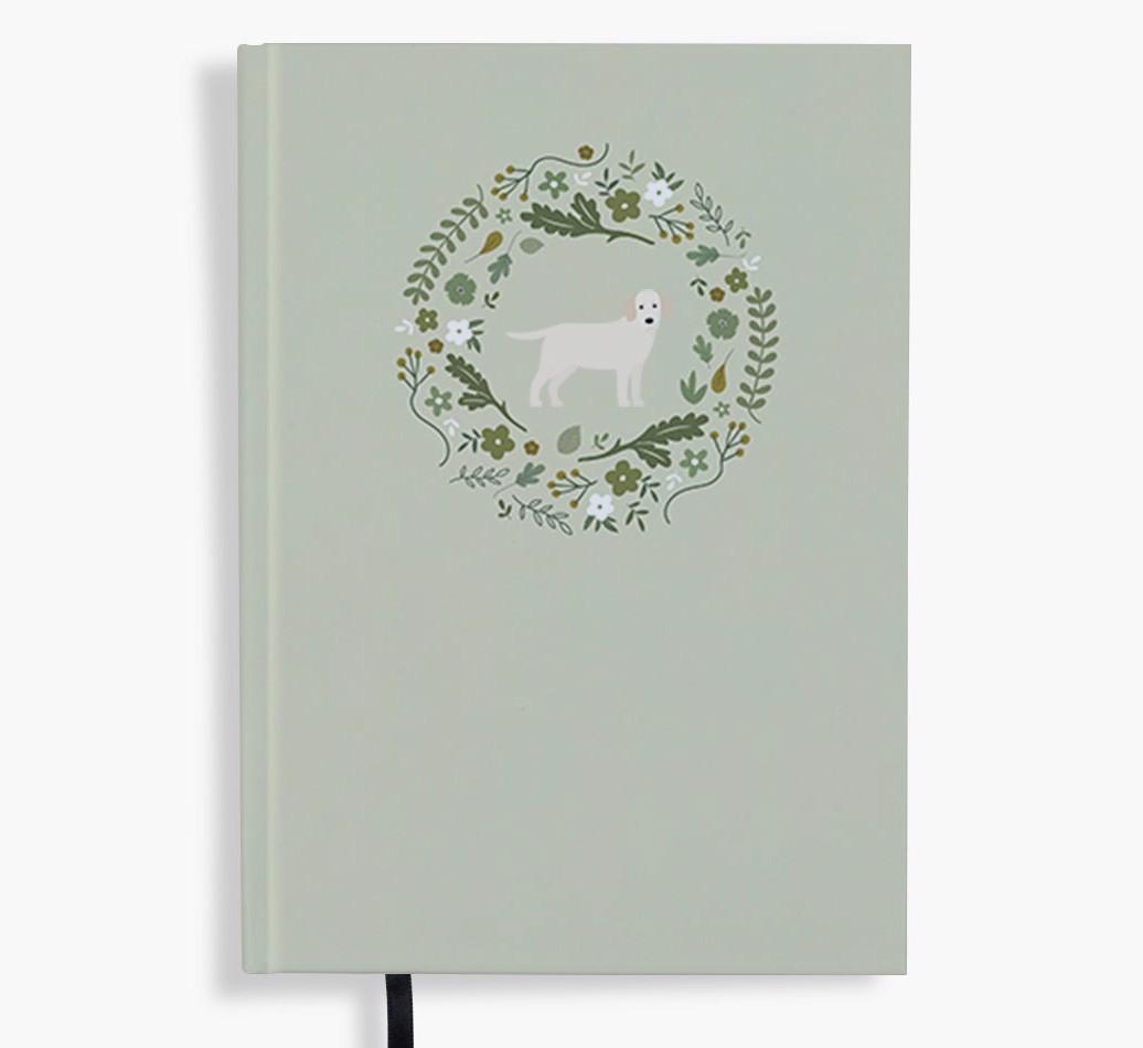 Floral Wreath: Personalised {breedFullName} Notebook