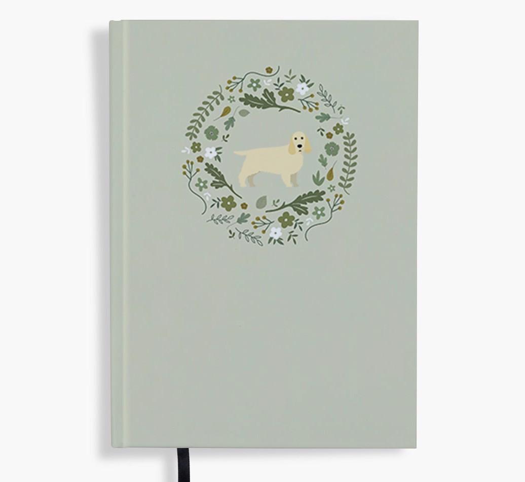 Floral Wreath: Personalised {breedFullName} Notebook