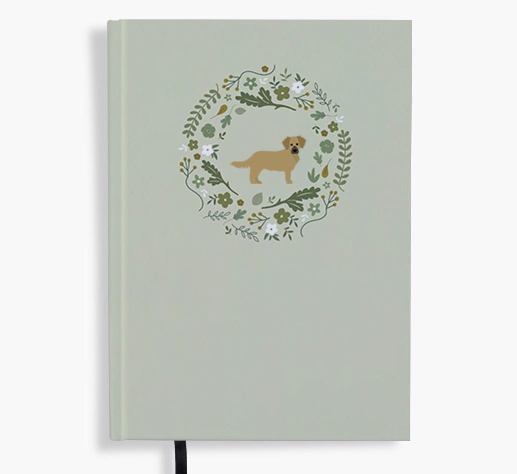 Floral Wreath: Personalised {breedFullName} Notebook
