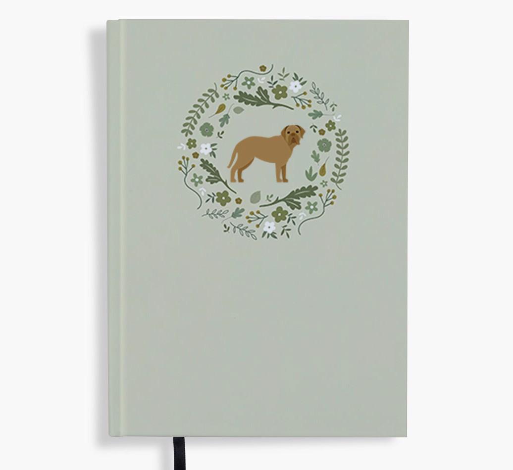Floral Wreath: Personalised {breedFullName} Notebook