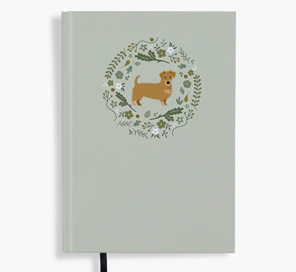 Floral Wreath: Personalised {breedFullName} Notebook
