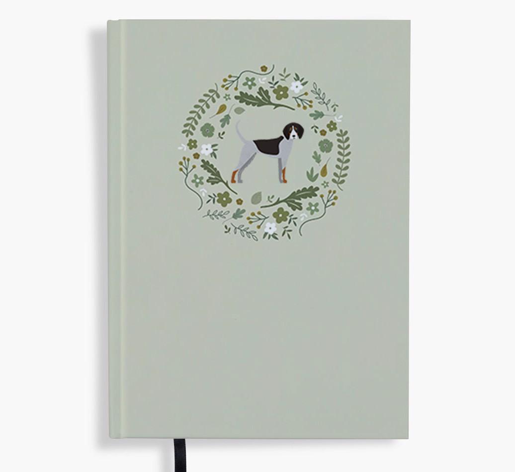 Floral Wreath: Personalised {breedFullName} Notebook