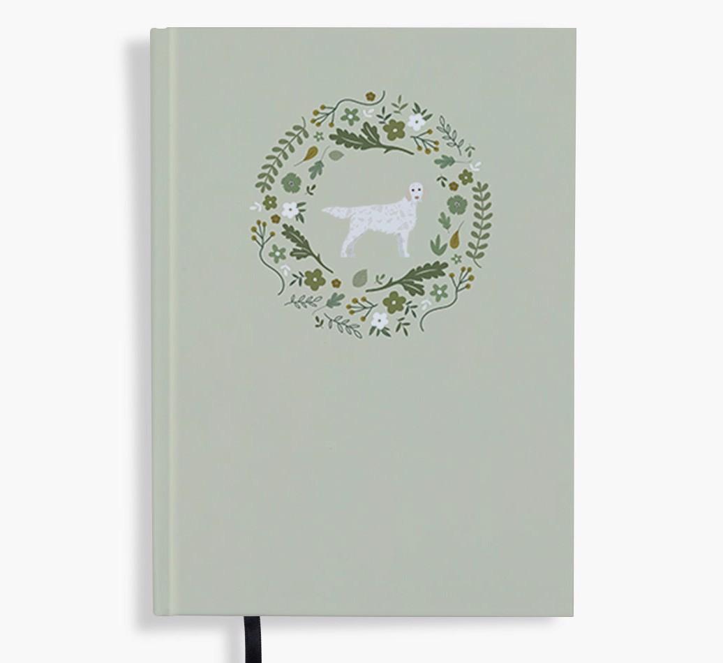 Floral Wreath: Personalised {breedFullName} Notebook