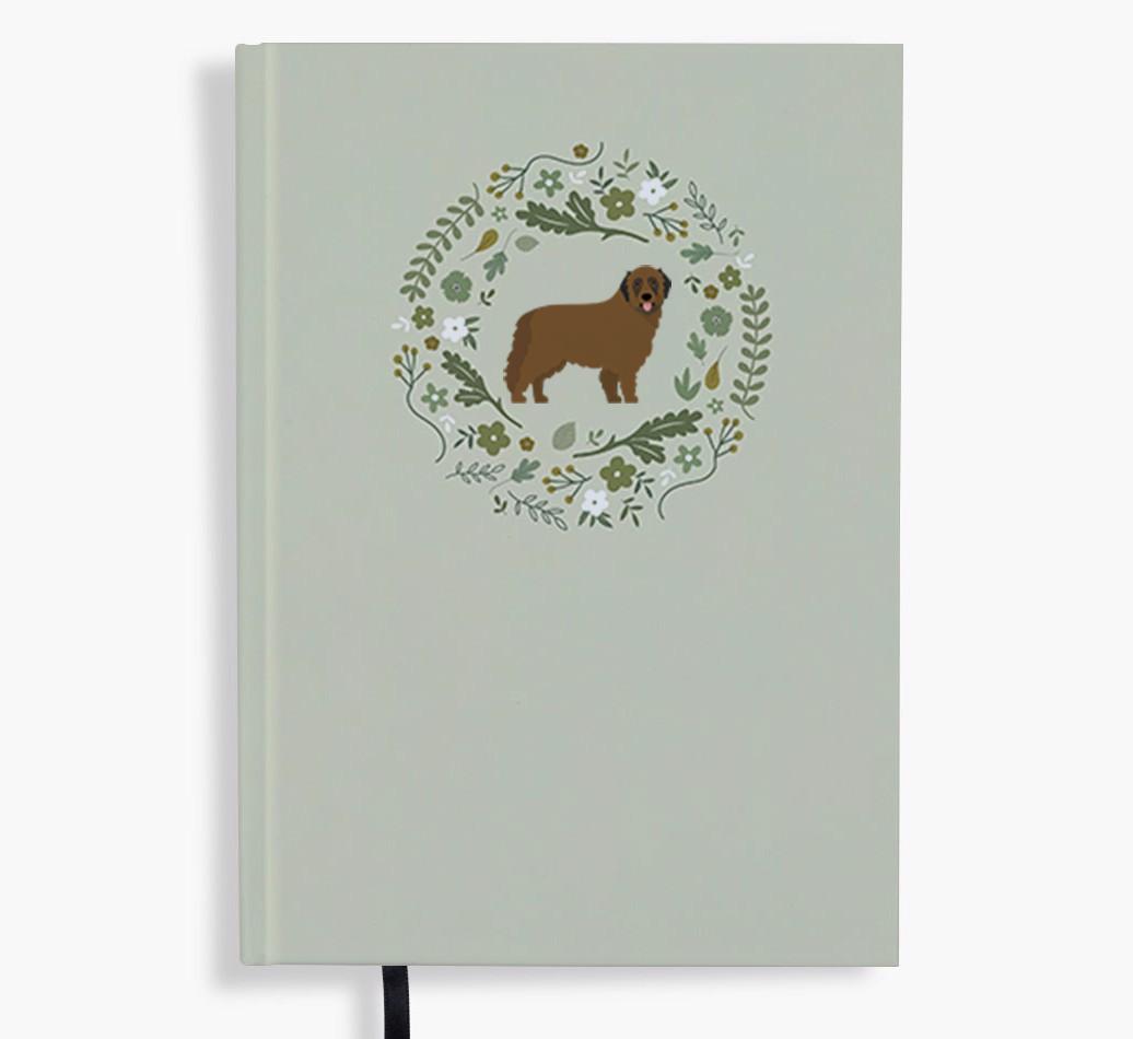 Floral Wreath: Personalised {breedFullName} Notebook