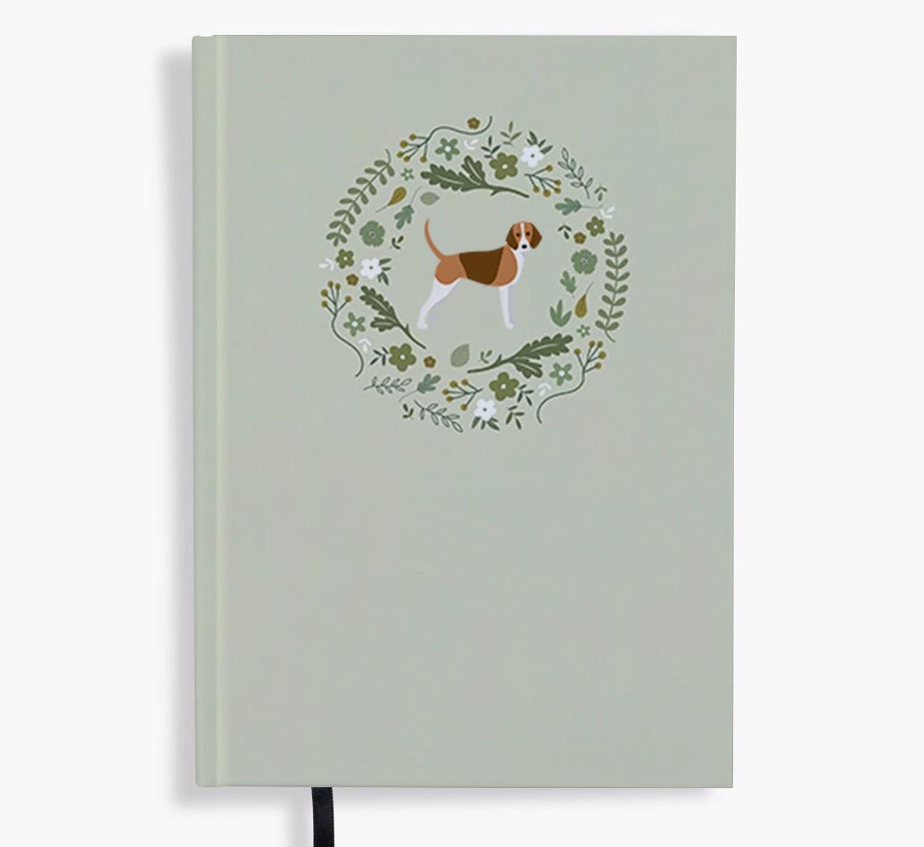 Floral Wreath: Personalised {breedFullName} Notebook