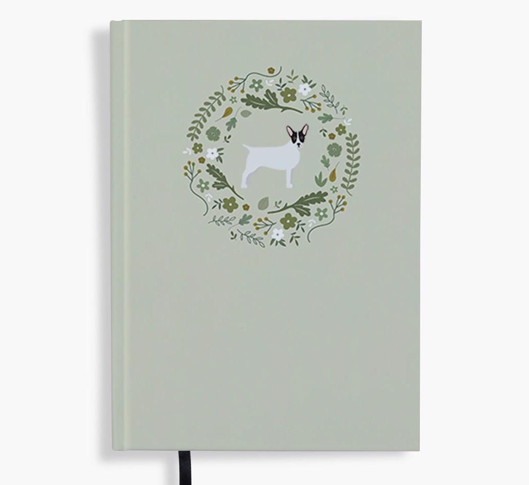 Floral Wreath: Personalised {breedFullName} Notebook