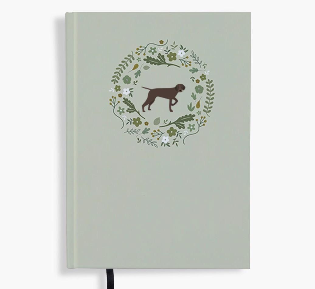 Floral Wreath: Personalised {breedFullName} Notebook