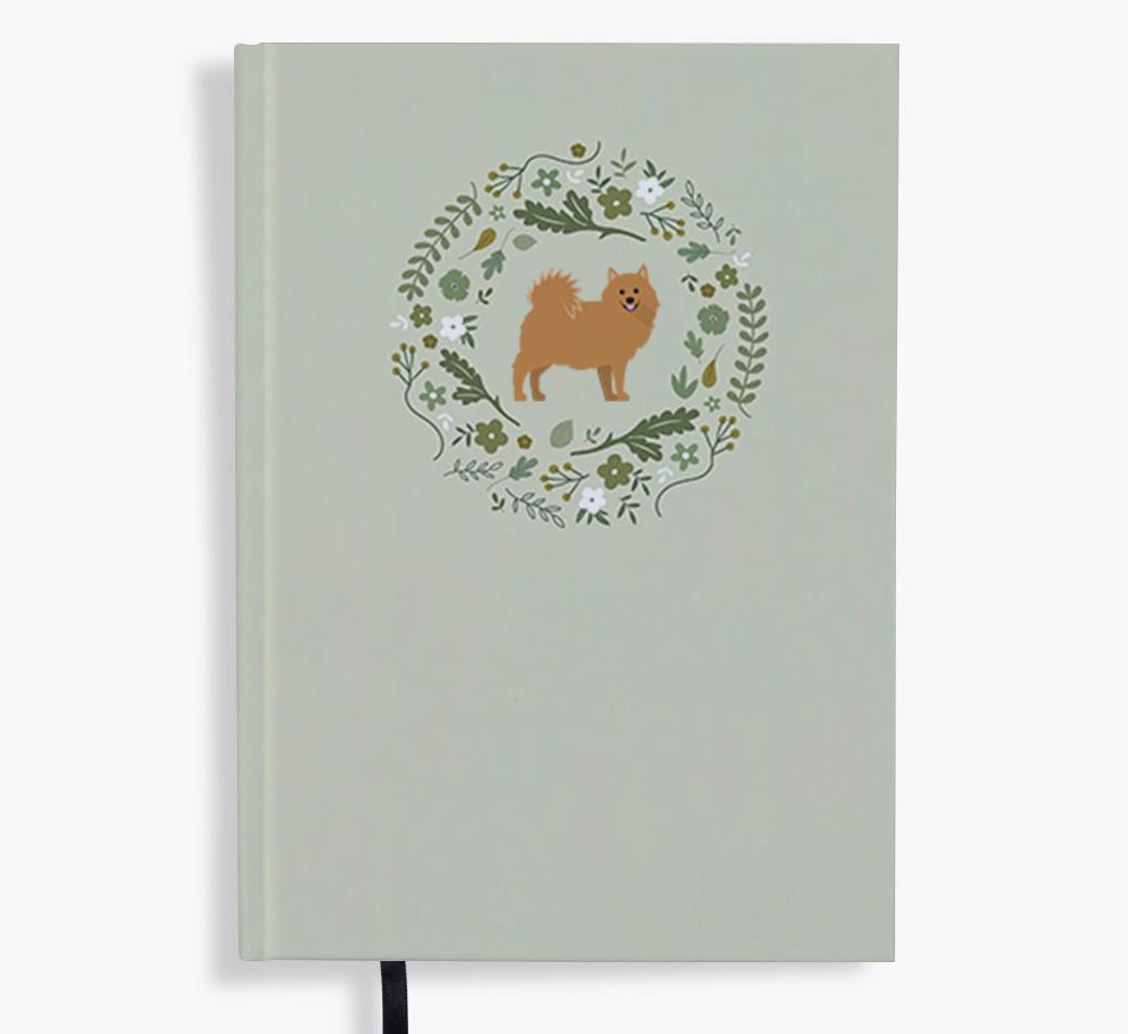 Floral Wreath: Personalised {breedFullName} Notebook