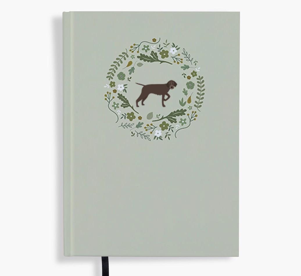 Floral Wreath: Personalised {breedFullName} Notebook
