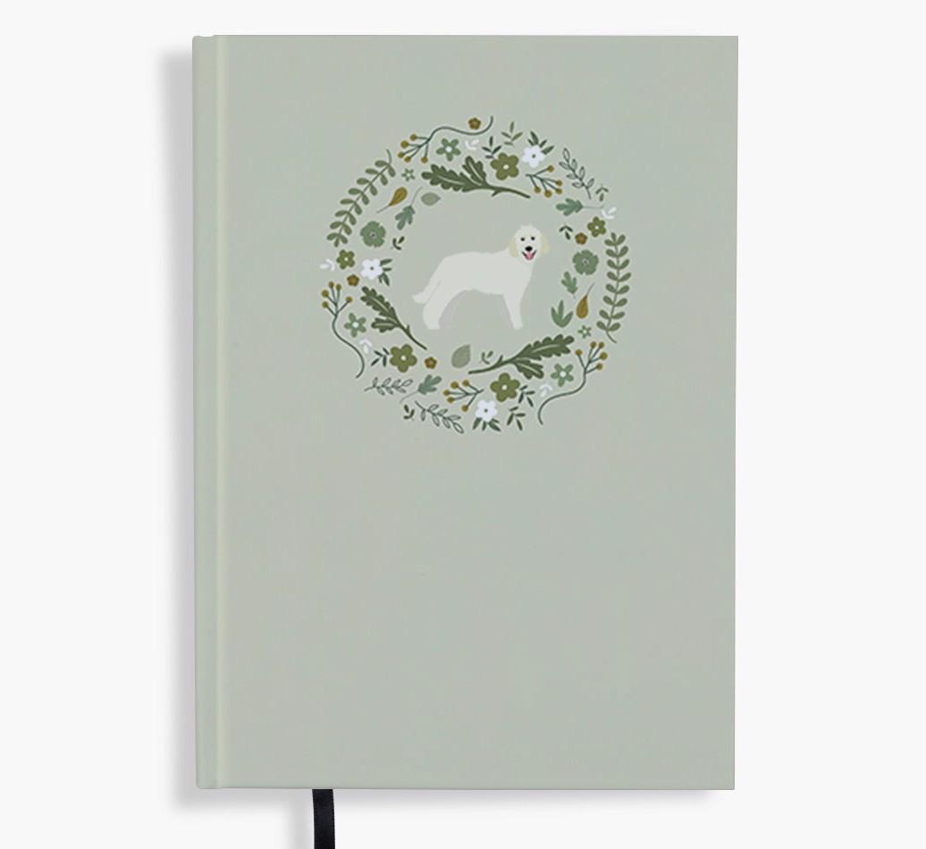 Floral Wreath: Personalised {breedFullName} Notebook