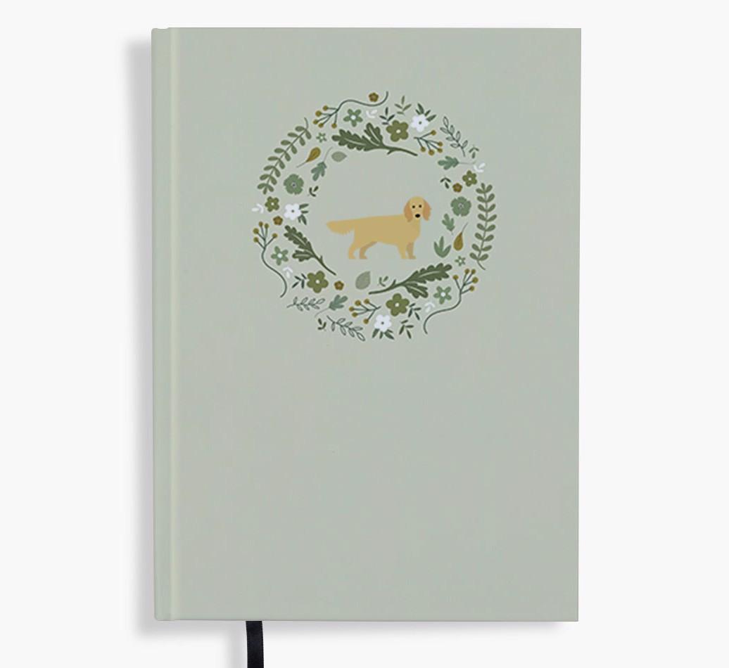 Floral Wreath: Personalised {breedFullName} Notebook