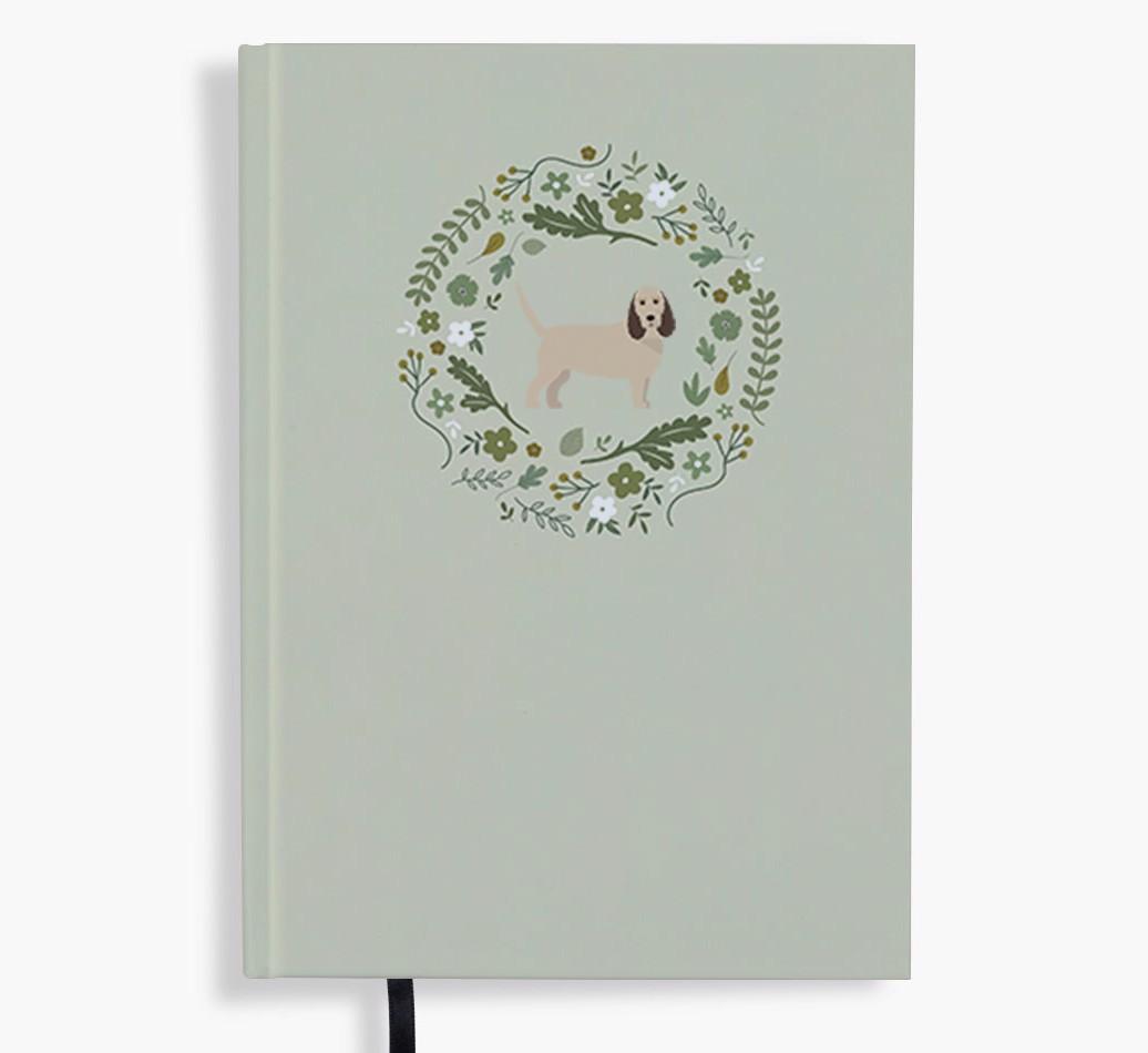 Floral Wreath: Personalised {breedFullName} Notebook